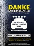 Vielen Dank f�r Ihr Vertrauen - Wir sind Werkstatt des Vertrauens Lack und Karosserie 2026